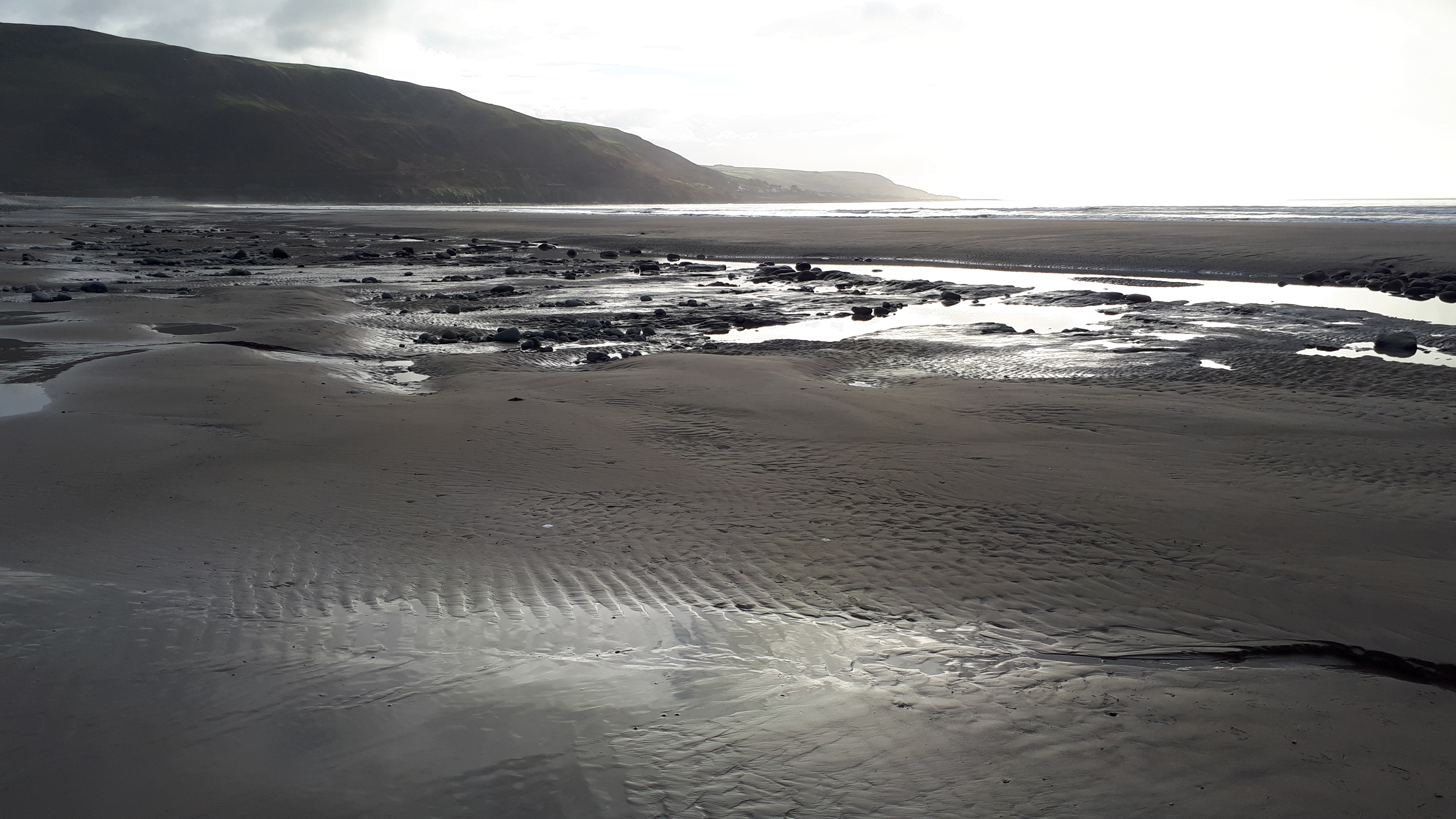 fairbourne beach in the late afternoon light.jpg